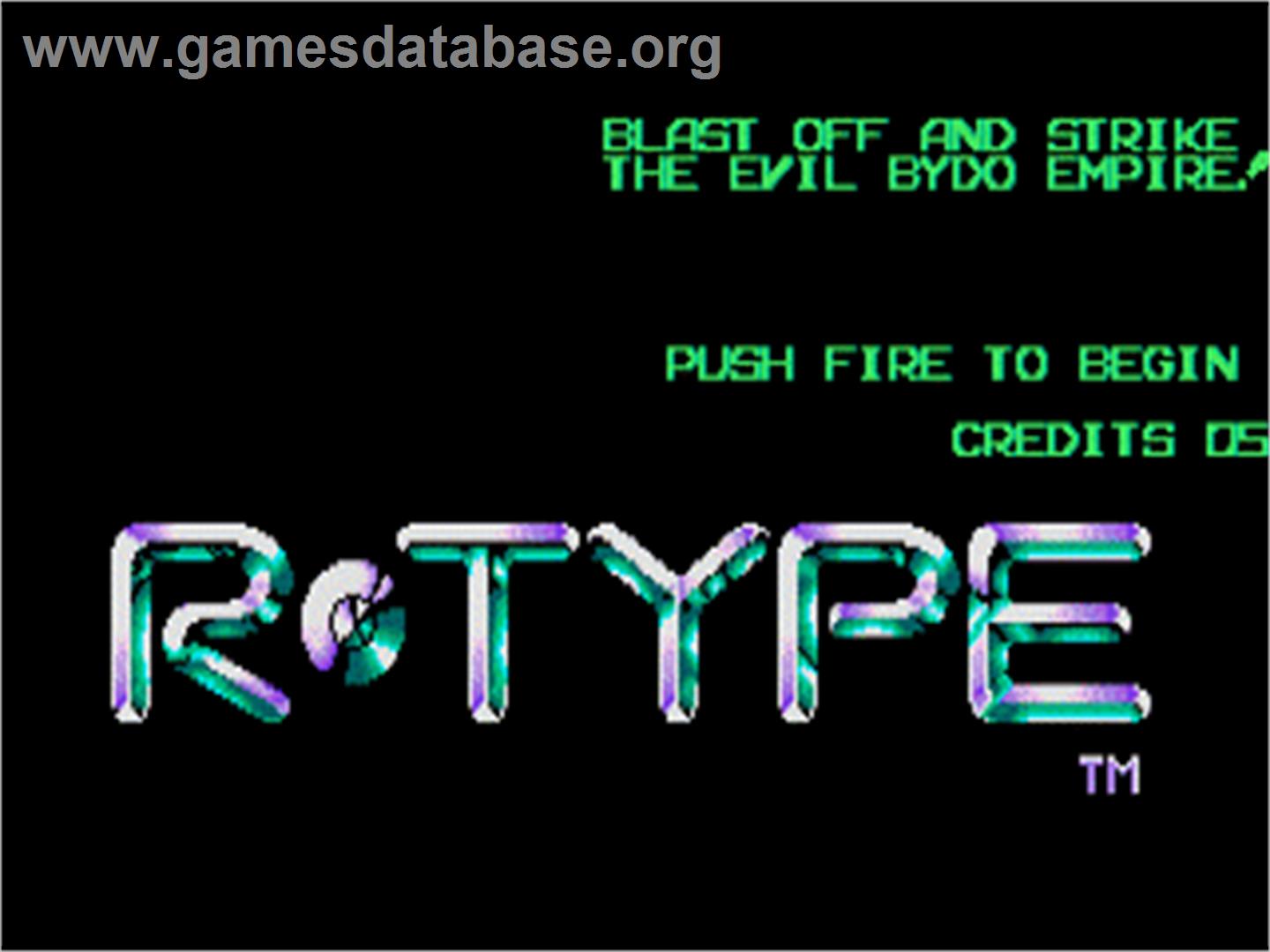 R-Type - Atari ST - Artwork - Title Screen