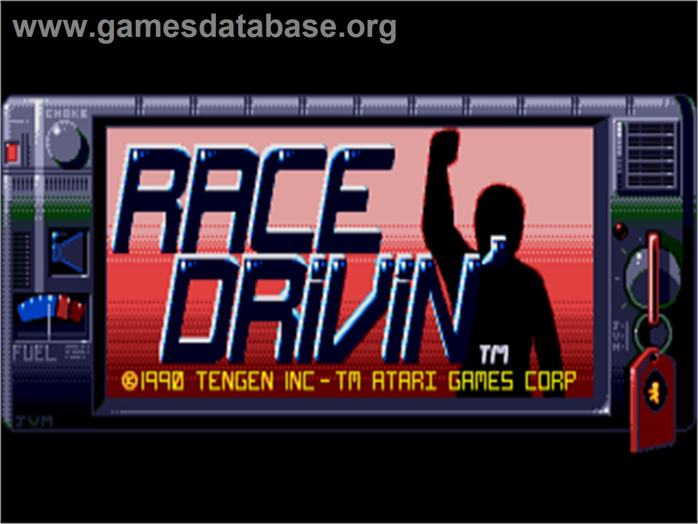 Race Drivin' - Atari ST - Artwork - Title Screen