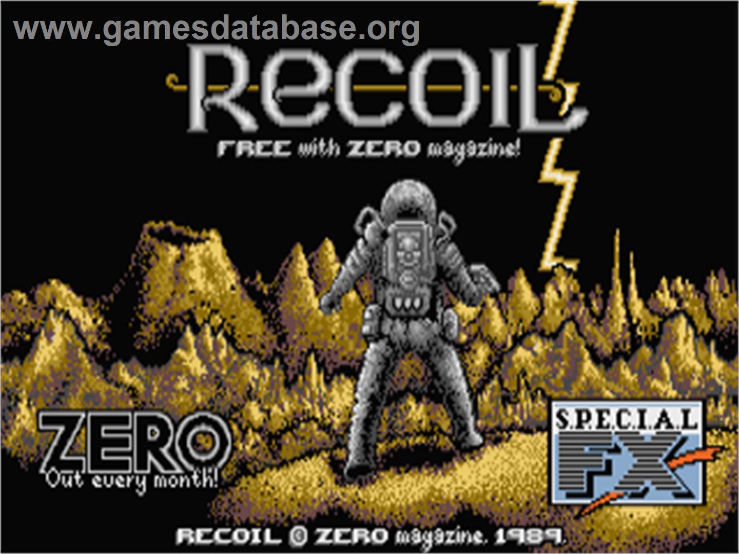 Recoil - Atari ST - Artwork - Title Screen