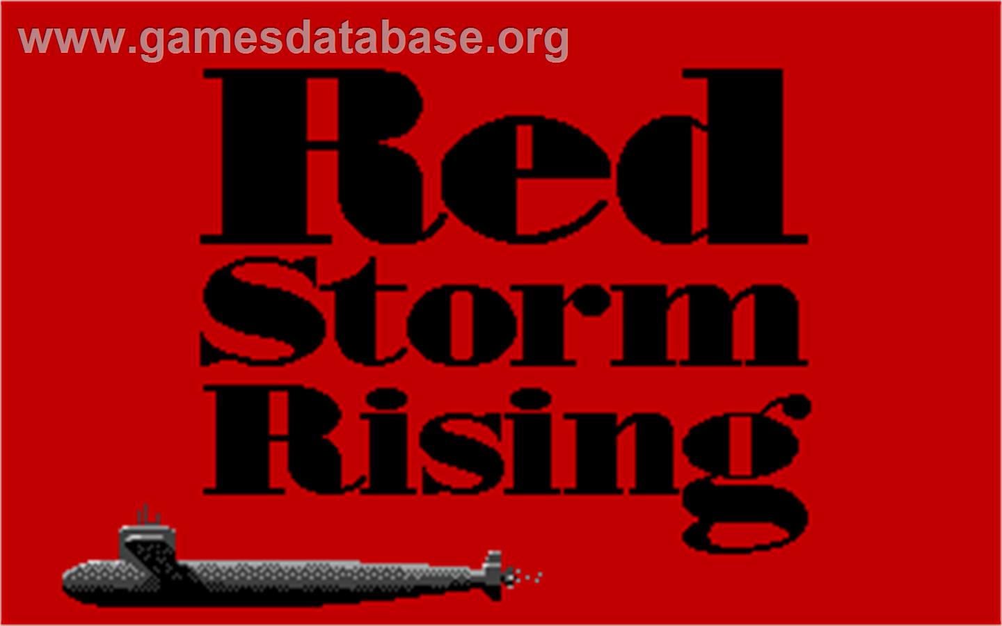 Red Storm Rising - Atari ST - Artwork - Title Screen