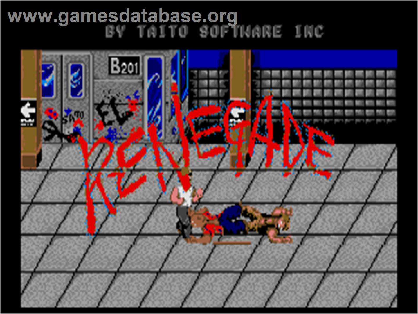 Renegade - Atari ST - Artwork - Title Screen