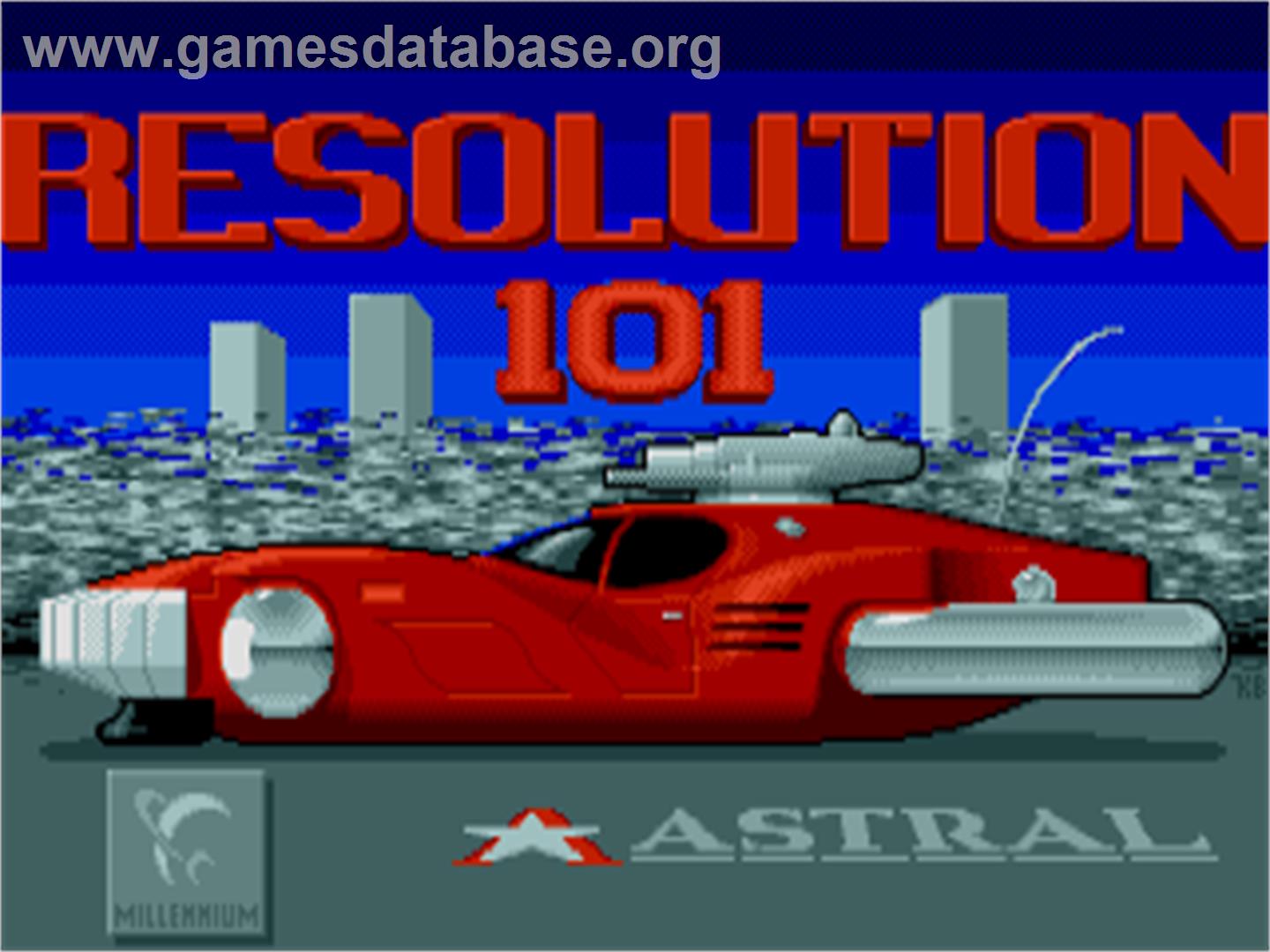 Resolution 101 - Atari ST - Artwork - Title Screen