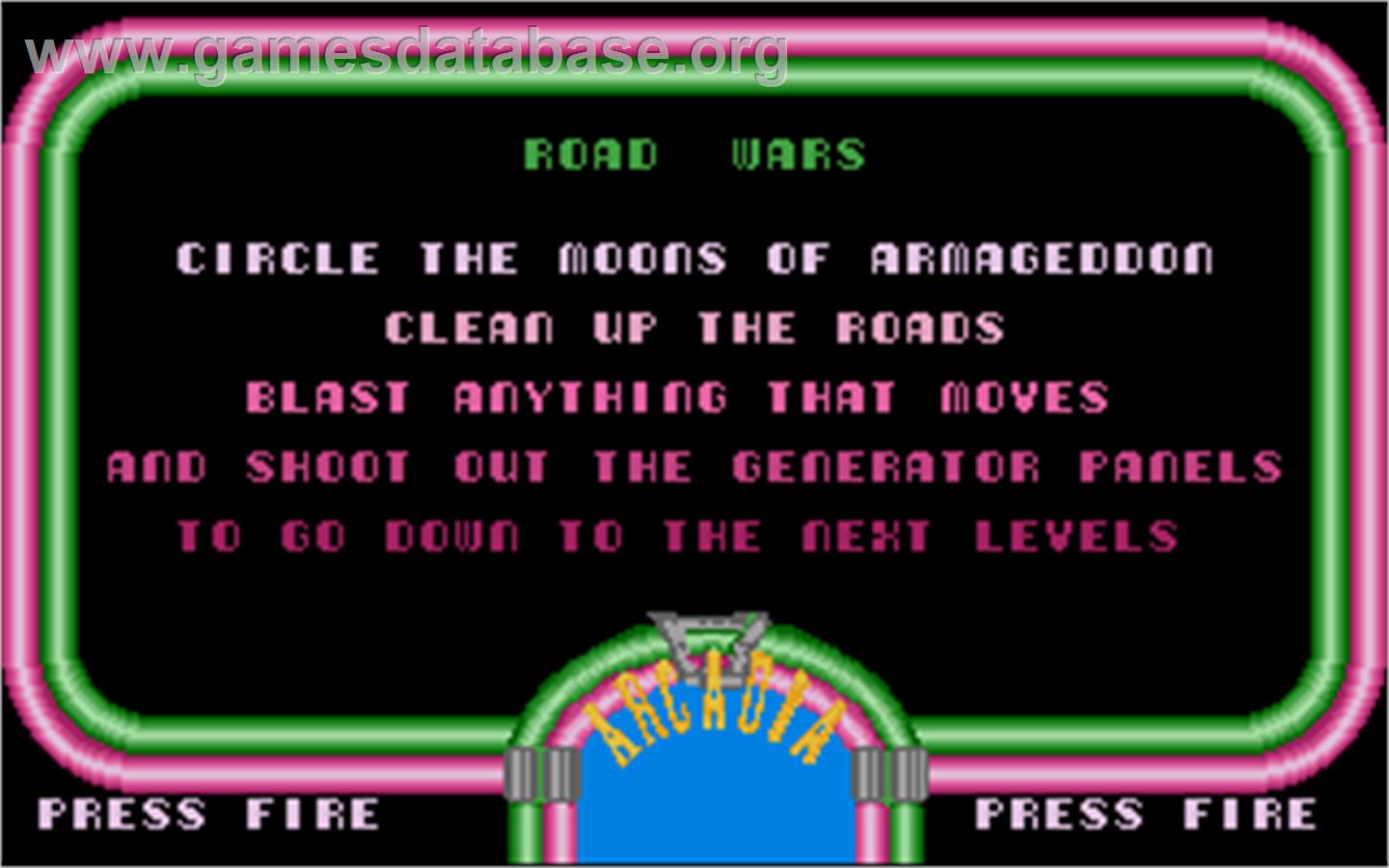 Road Rash - Atari ST - Artwork - Title Screen