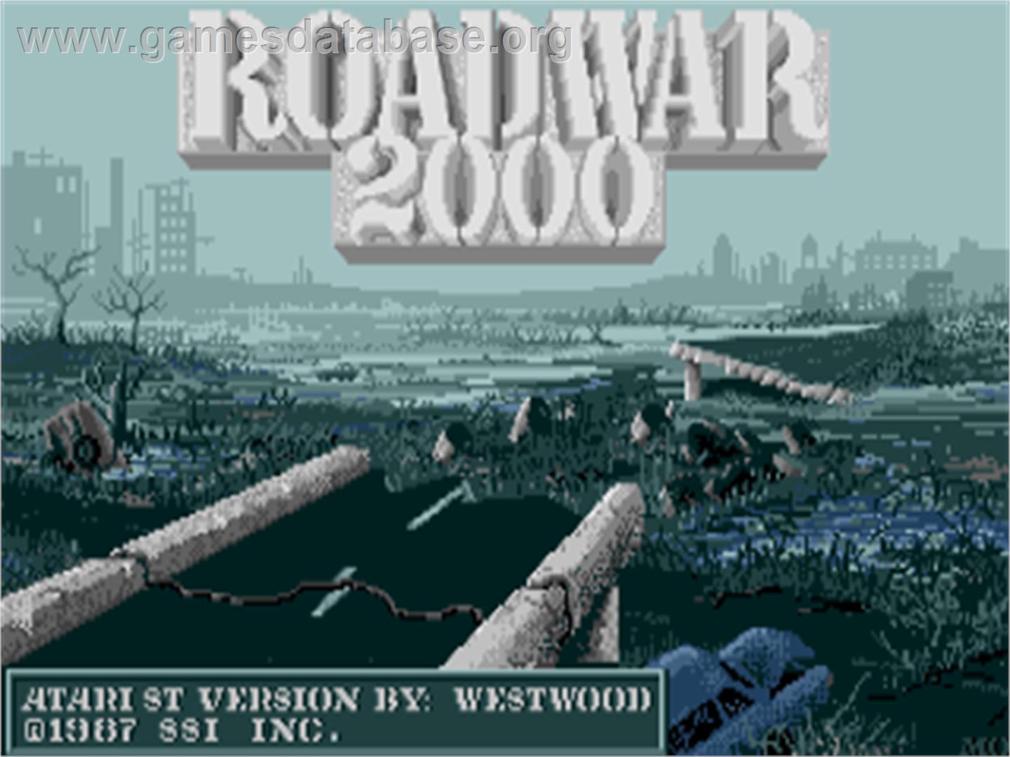 Roadwar 2000 - Atari ST - Artwork - Title Screen