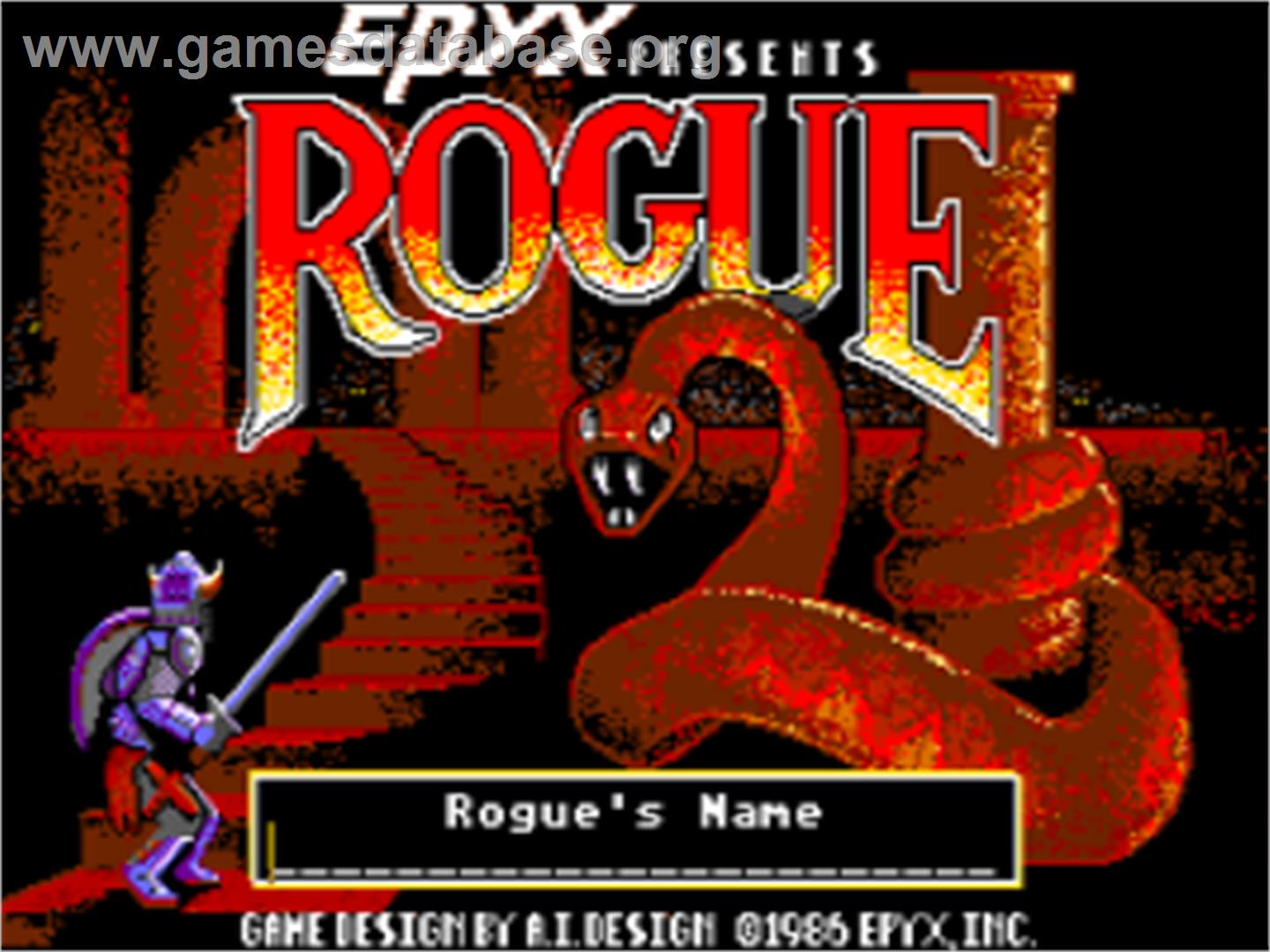 Rogue - Atari ST - Artwork - Title Screen