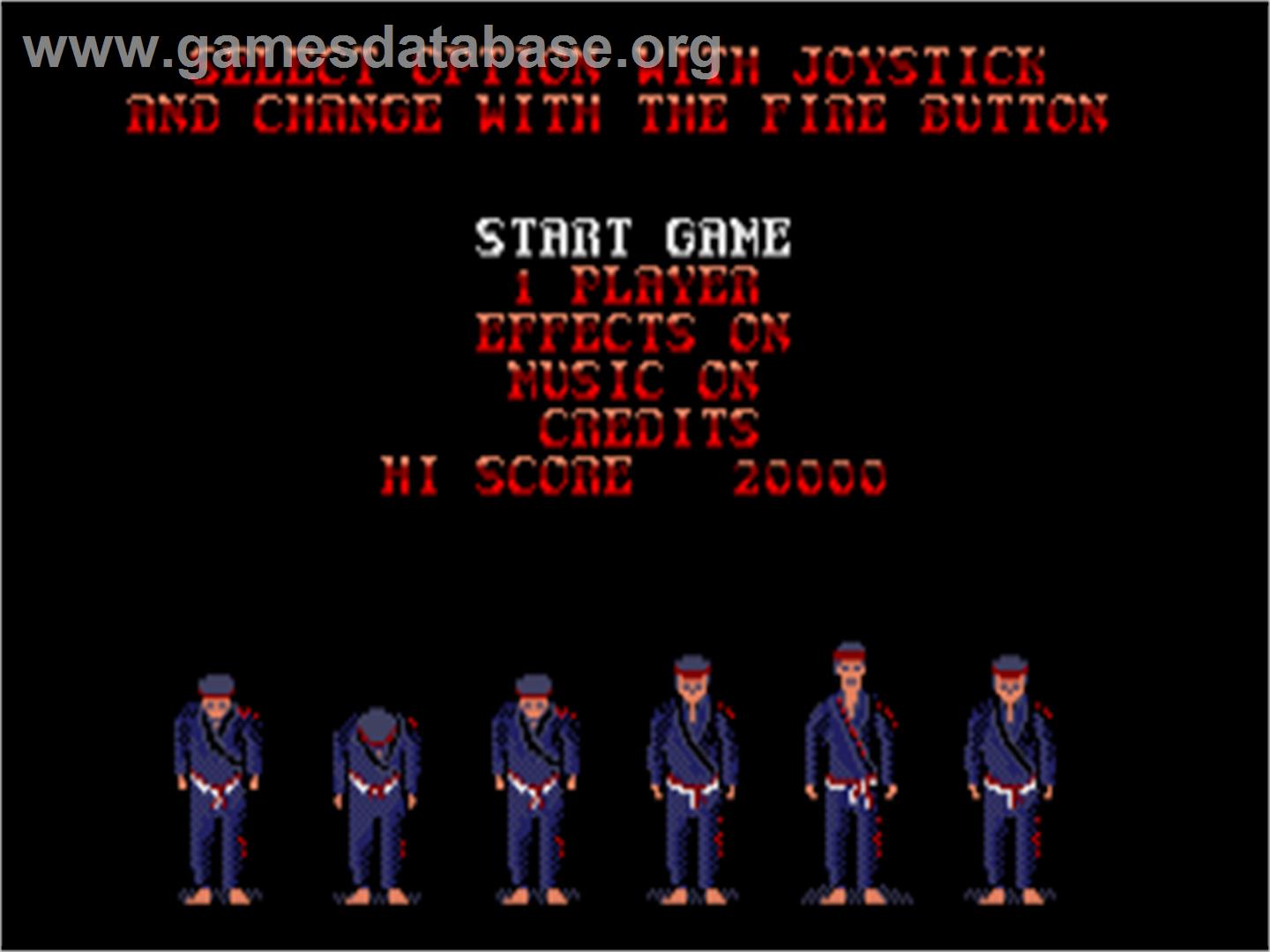 ST Karate - Atari ST - Artwork - Title Screen