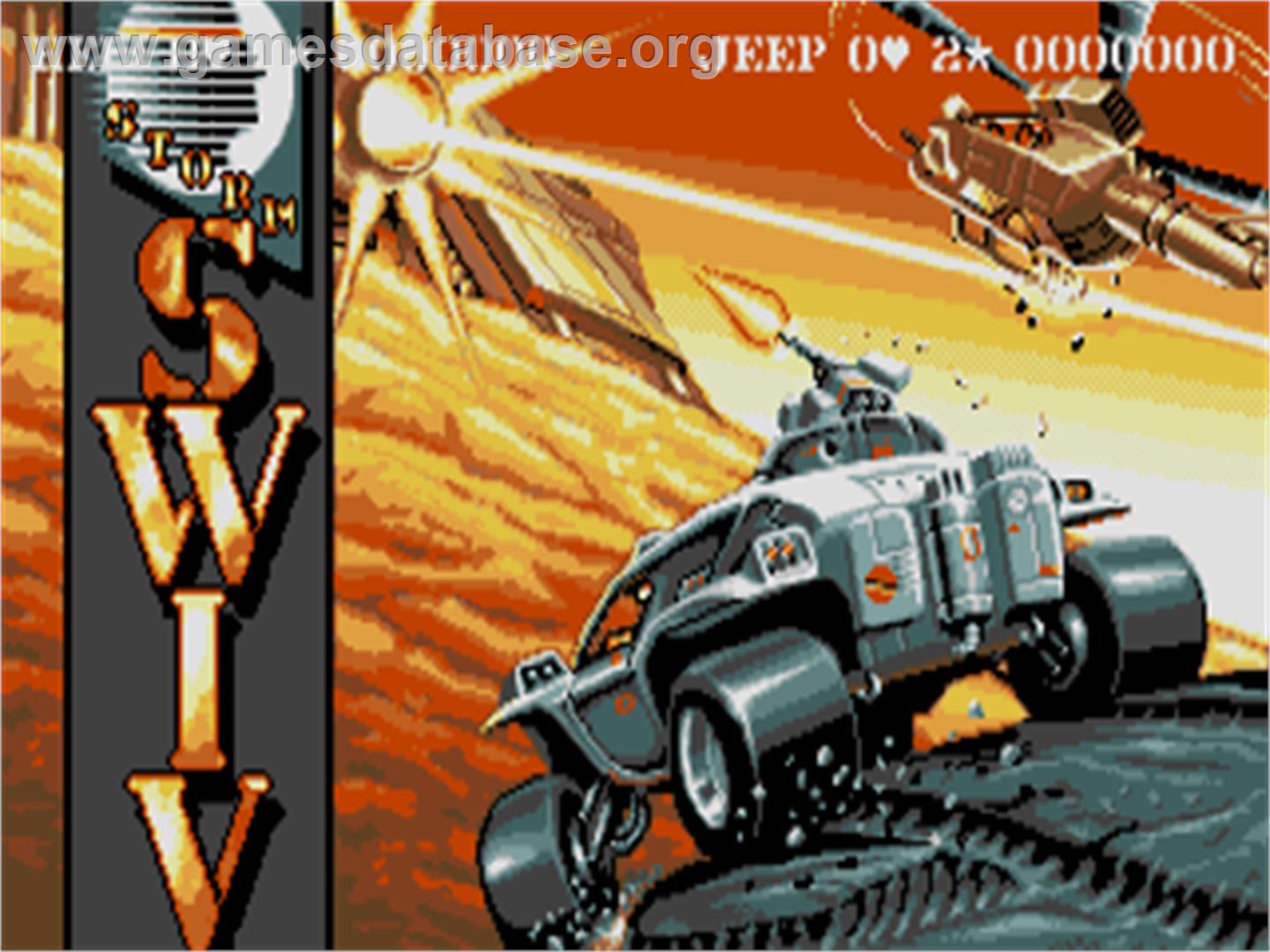 SWIV - Atari ST - Artwork - Title Screen