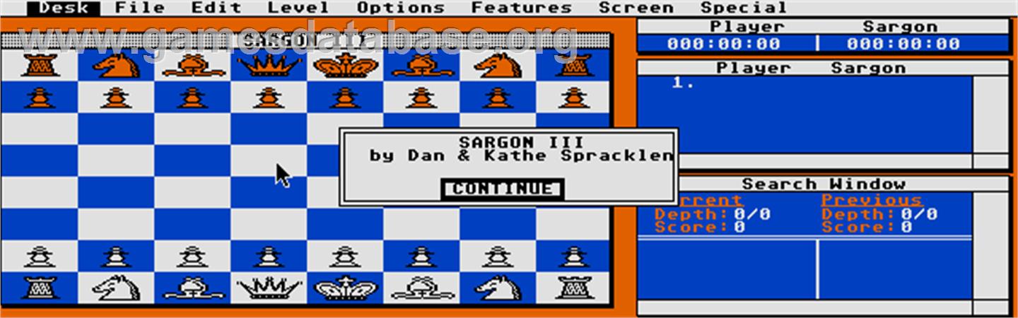 Sargon 3 - Atari ST - Artwork - Title Screen