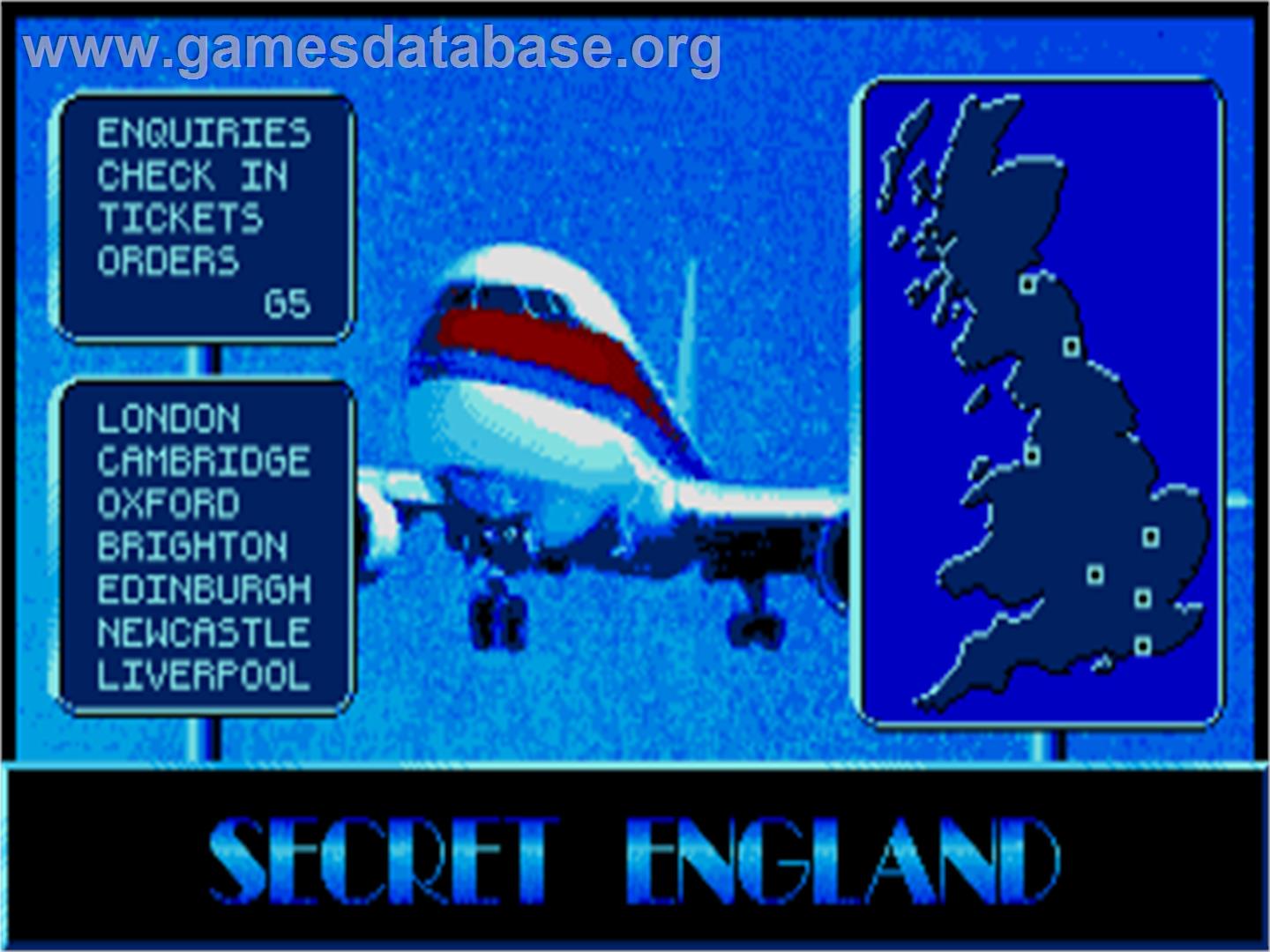 Secret England - Atari ST - Artwork - Title Screen