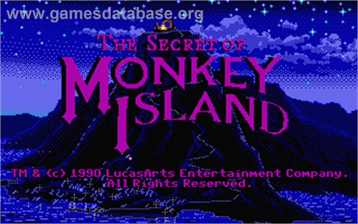 Secret of Monkey Island - Atari ST - Artwork - Title Screen