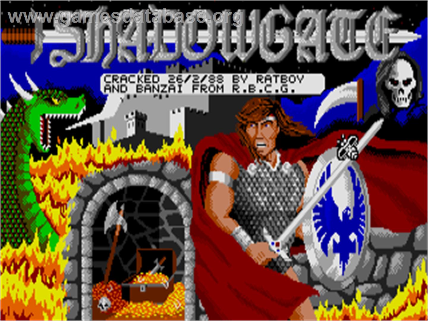Shadowgate - Atari ST - Artwork - Title Screen