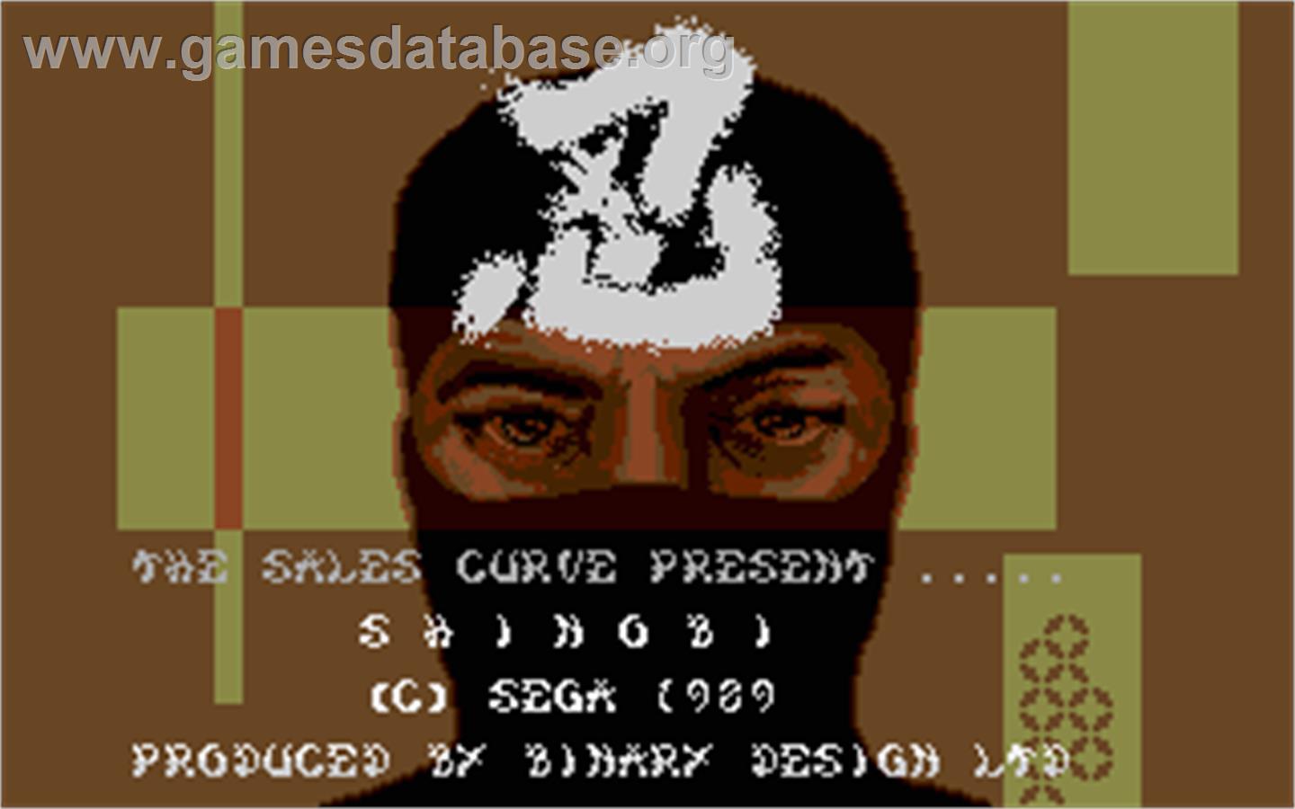 Shinobi - Atari ST - Artwork - Title Screen