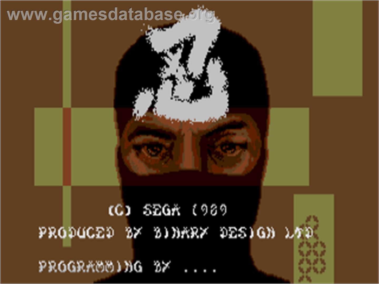 Shinobi - Atari ST - Artwork - Title Screen