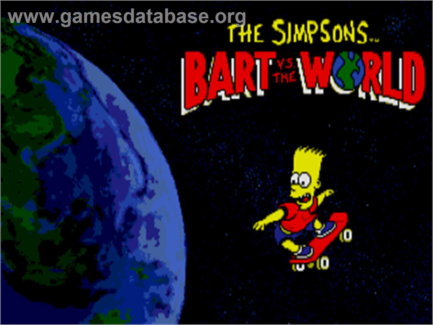 Simpsons: Bart vs. the World - Atari ST - Artwork - Title Screen