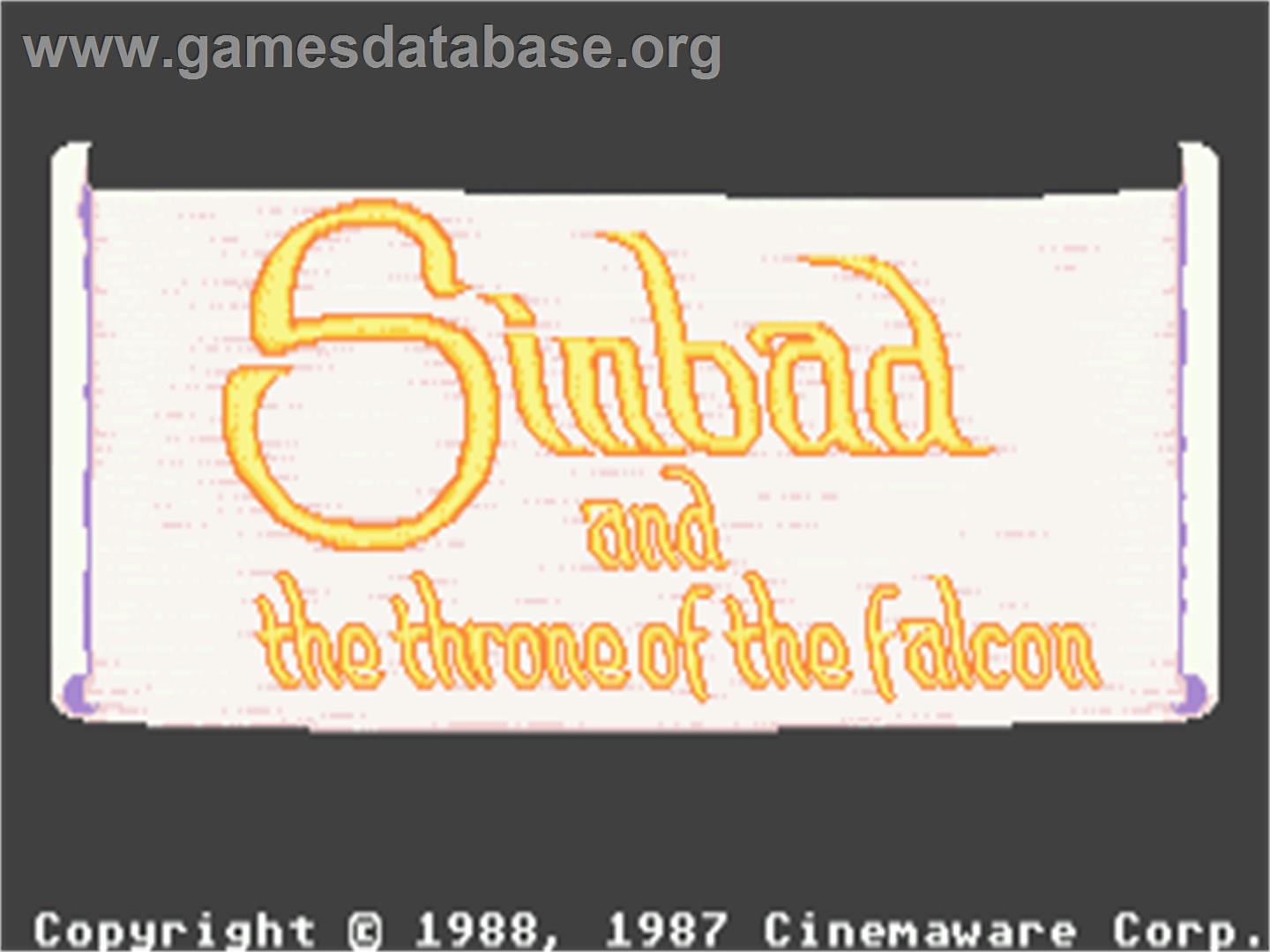 Sinbad And The Throne Of The Falcon - Atari ST - Artwork - Title Screen
