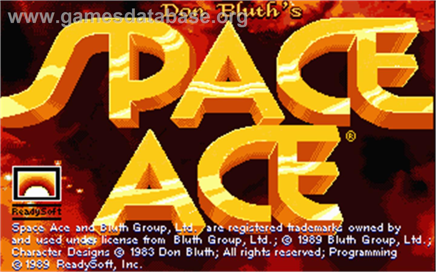 Space Ace - Atari ST - Artwork - Title Screen