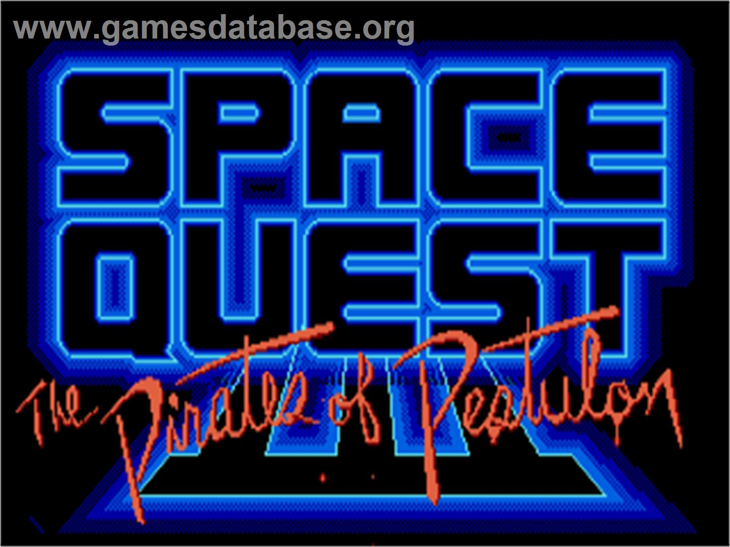 Space Quest 3 - The Pirates Of Pestulon - Atari ST - Artwork - Title Screen