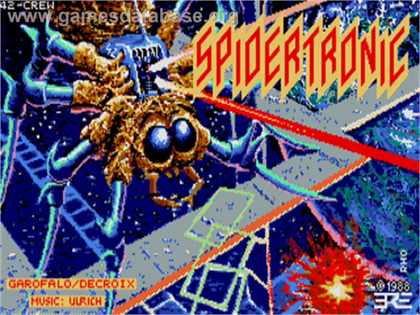 Spidertronic - Atari ST - Artwork - Title Screen
