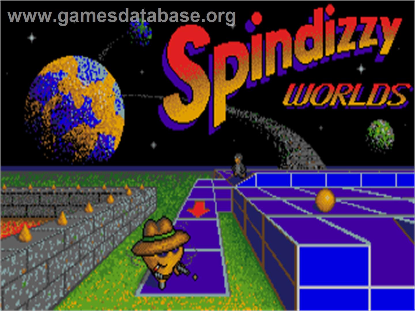 Spindizzy Worlds - Atari ST - Artwork - Title Screen