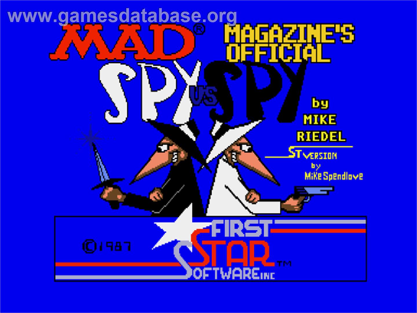 Spy Vs Spy - Atari ST - Artwork - Title Screen