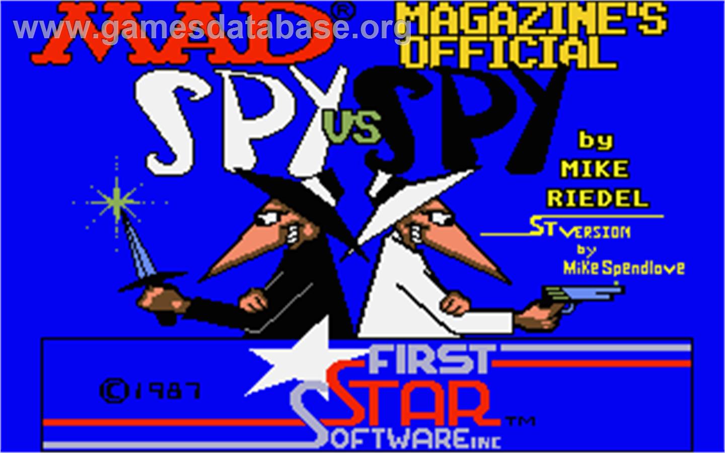 Spy vs. Spy - Atari ST - Artwork - Title Screen