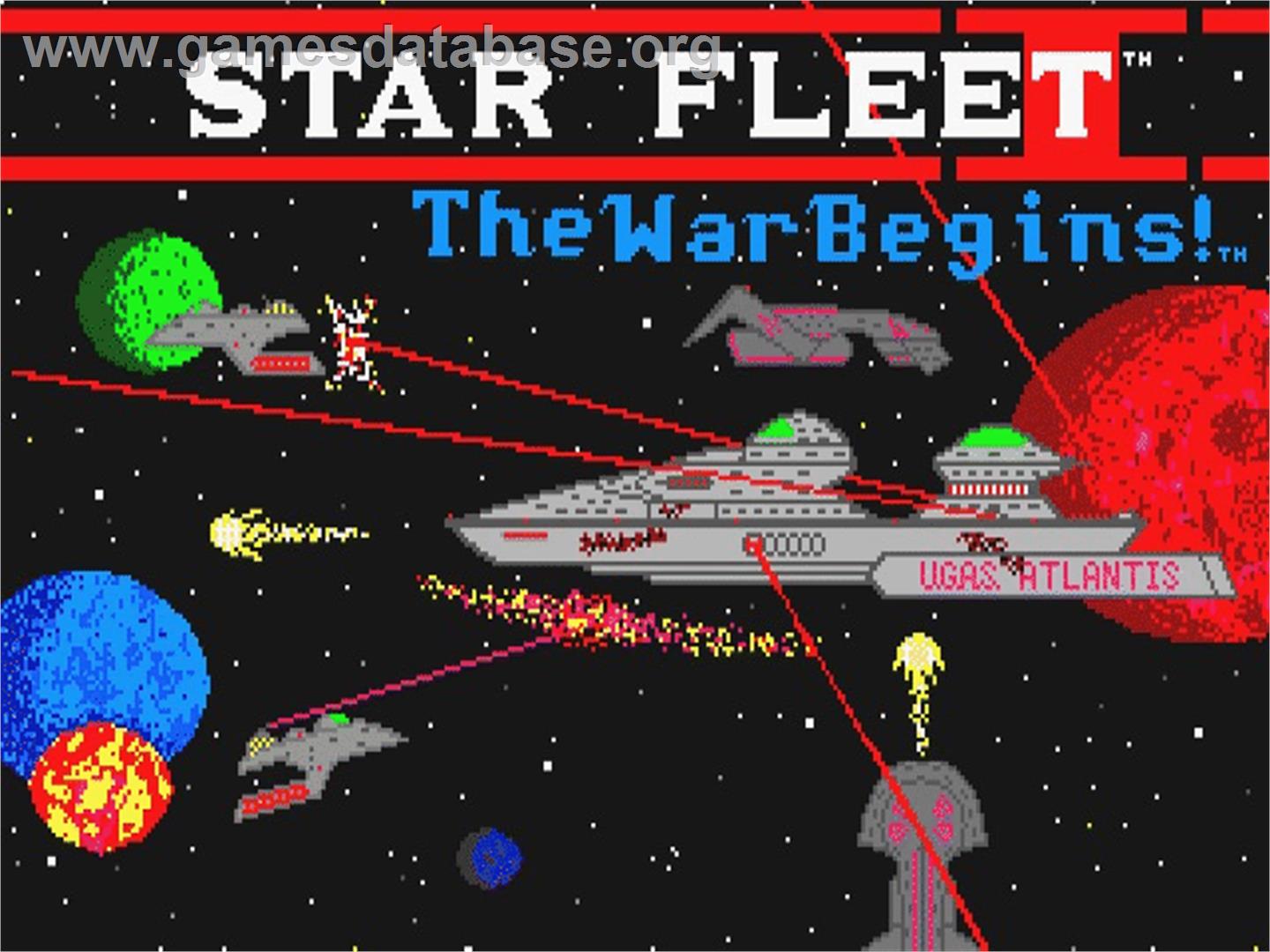 Star Fleet I: The War Begins - Atari ST - Artwork - Title Screen