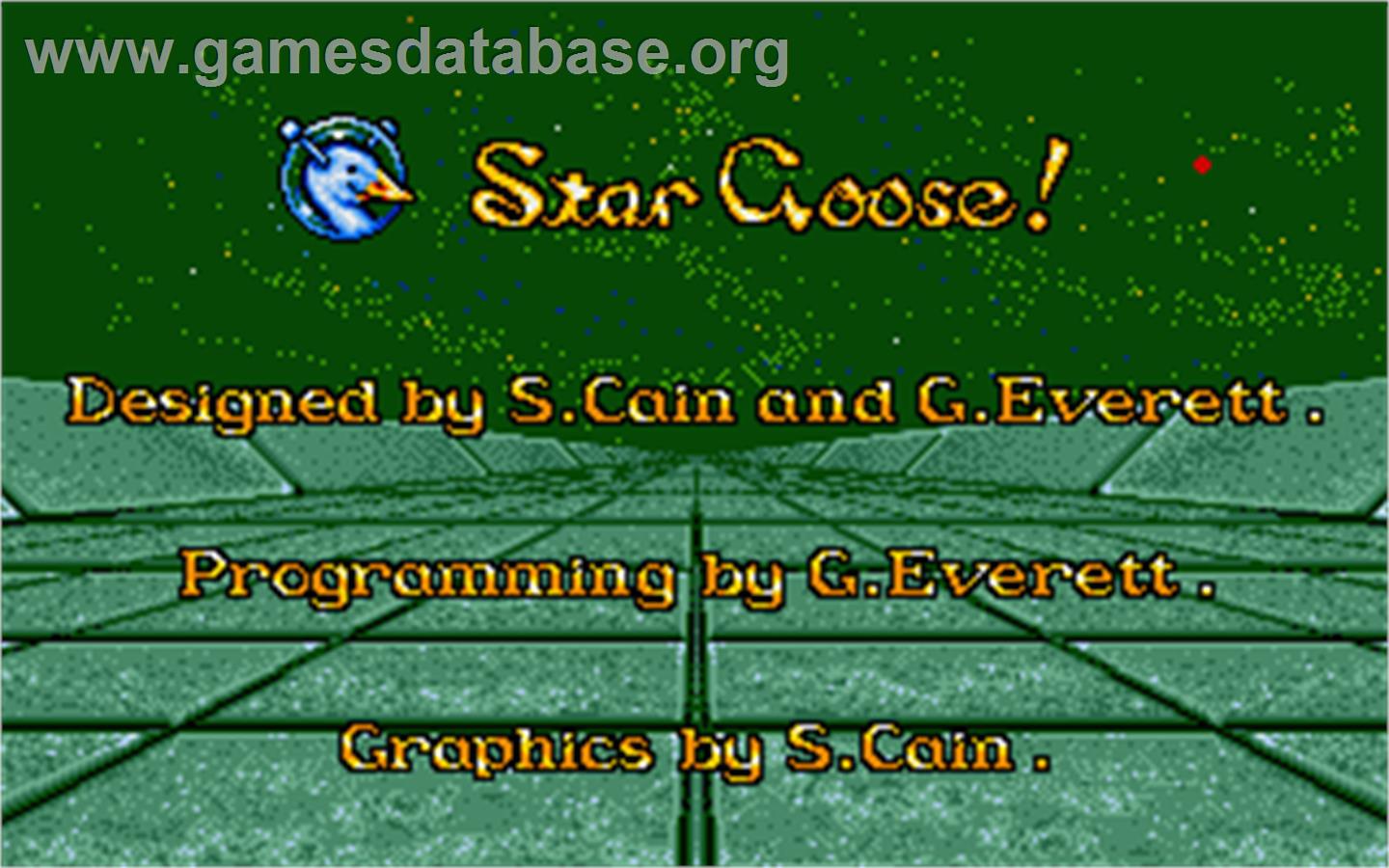 Star Goose - Atari ST - Artwork - Title Screen