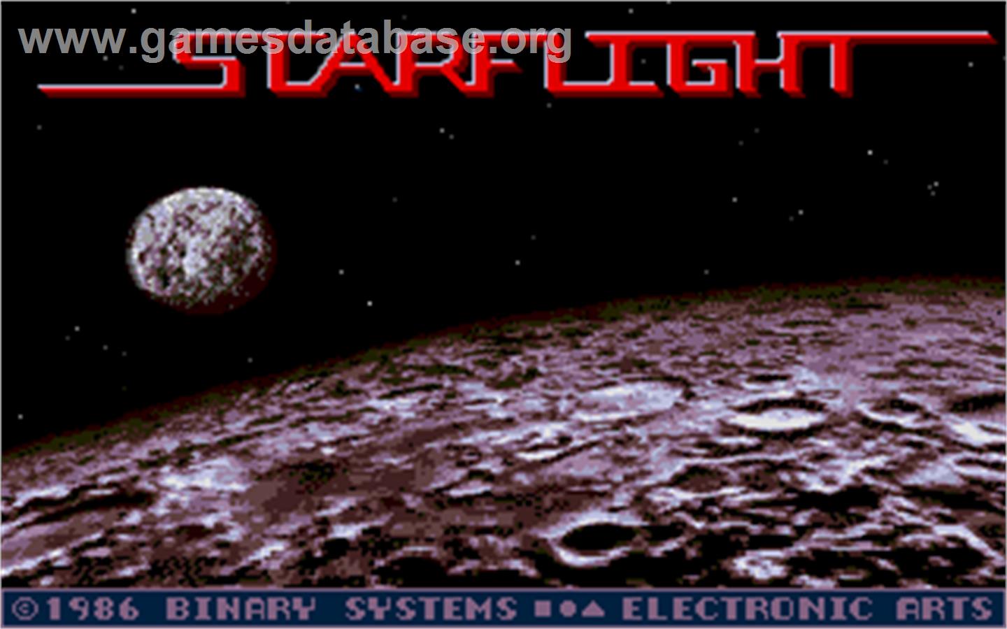 Starflight - Atari ST - Artwork - Title Screen