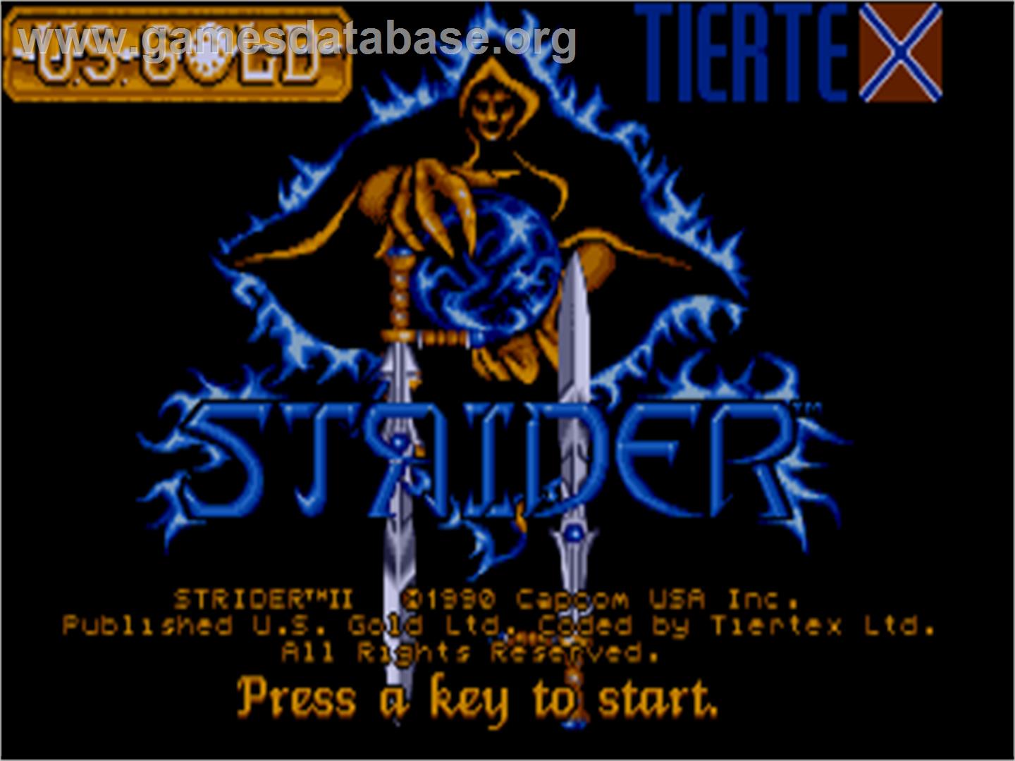 Strider 2 - Atari ST - Artwork - Title Screen
