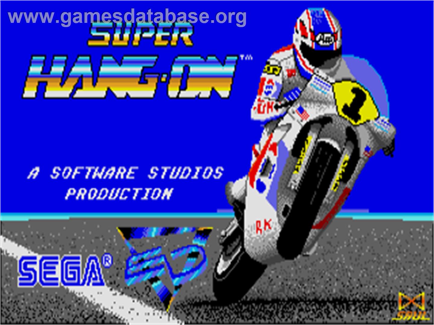 Super Hang-On - Atari ST - Artwork - Title Screen