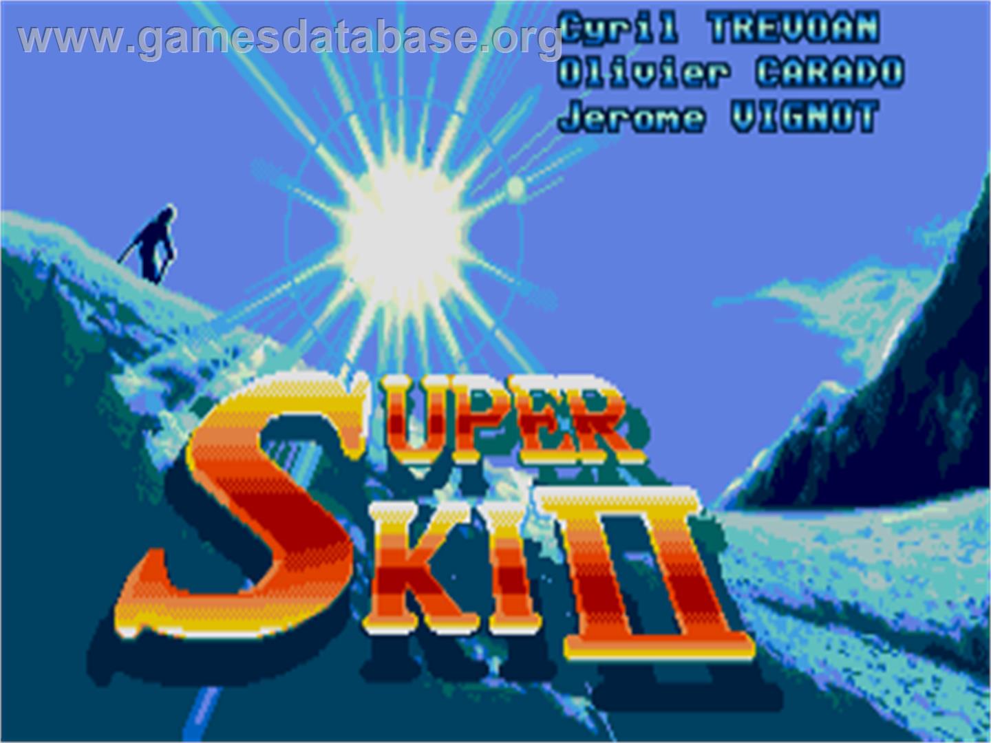Super Ski 2 - Atari ST - Artwork - Title Screen