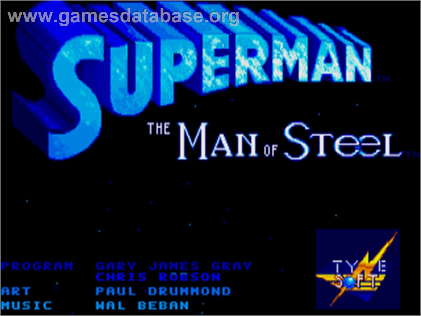 Superman - The Man Of Steel - Atari ST - Artwork - Title Screen