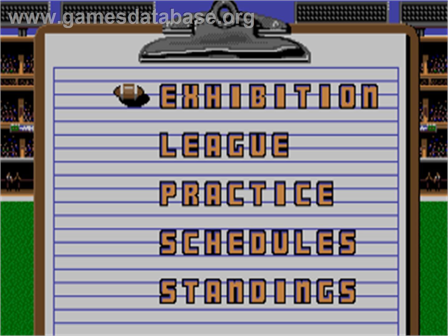TV Sports Football - Atari ST - Artwork - Title Screen