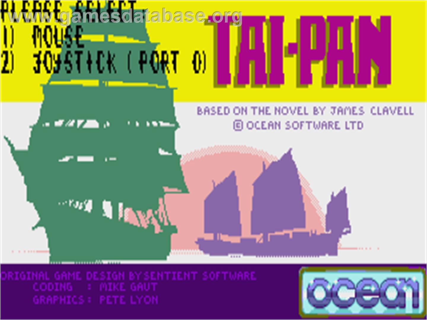Tai-Pan - Atari ST - Artwork - Title Screen