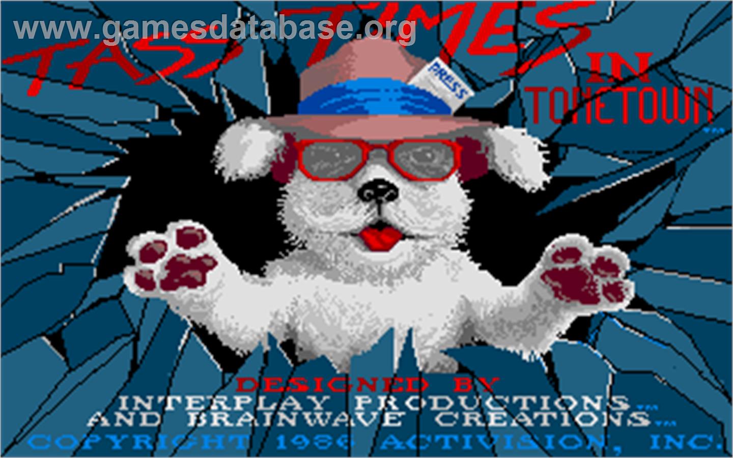 Tass Times in Tonetown - Atari ST - Artwork - Title Screen