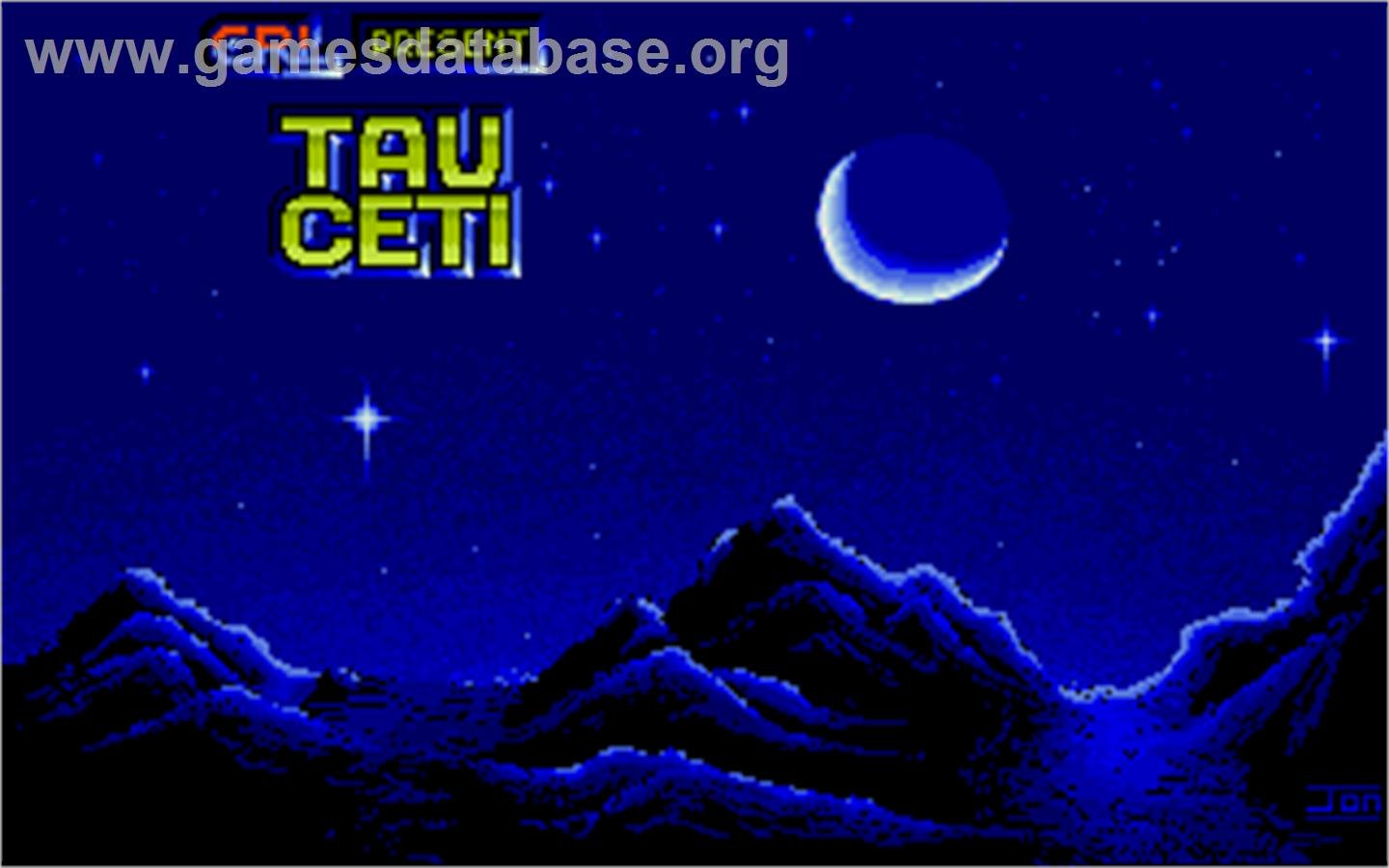 Tau Ceti - Atari ST - Artwork - Title Screen