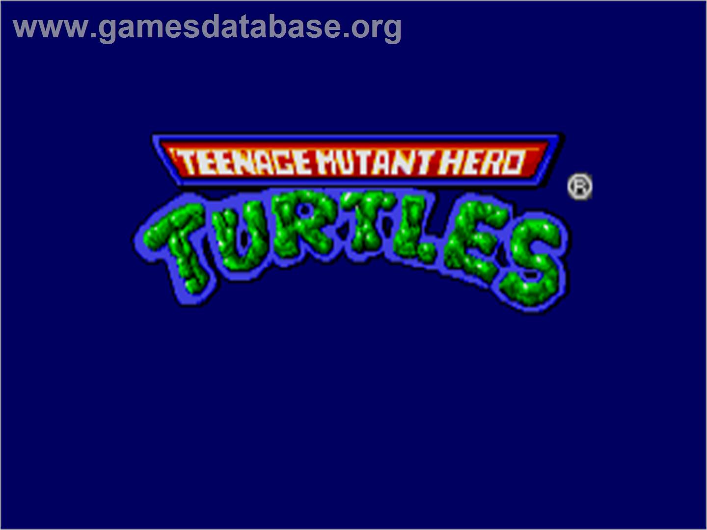 Teenage Mutant Hero Turtles - The Coin-Op! - Atari ST - Artwork - Title Screen