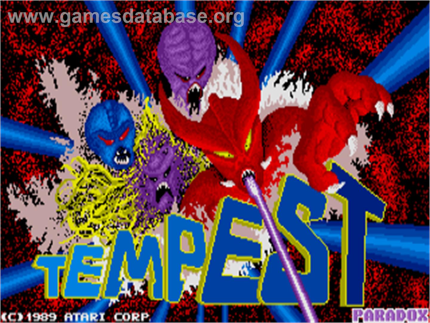 Tempest - Atari ST - Artwork - Title Screen