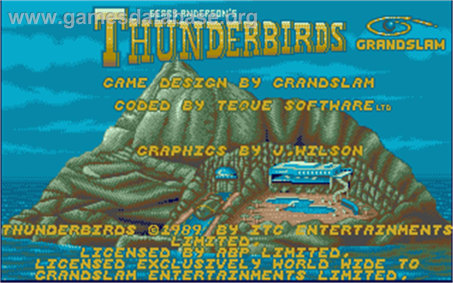 Thunderbirds - Atari ST - Artwork - Title Screen