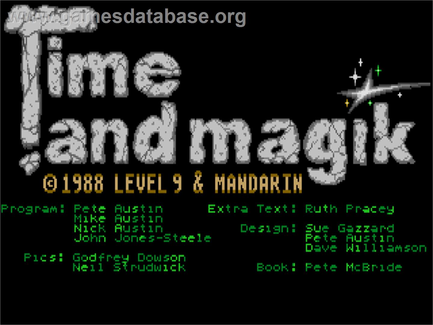 Time And Magik - The Trilogy - Atari ST - Artwork - Title Screen