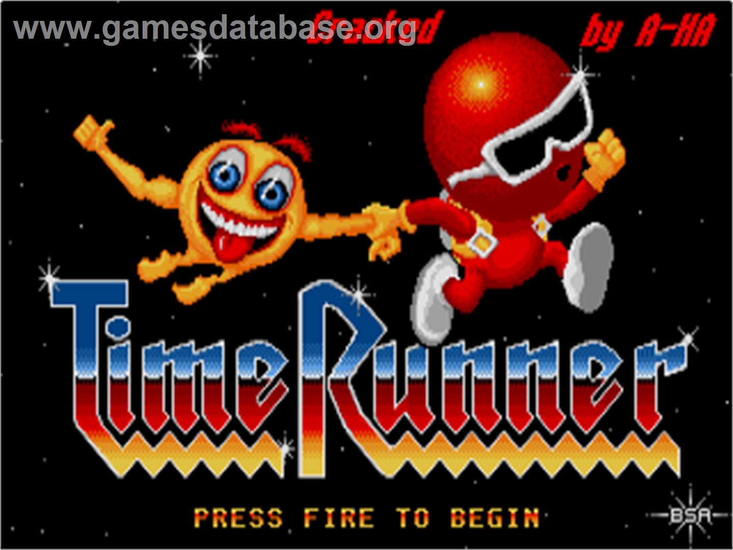 Time Runner - Atari ST - Artwork - Title Screen
