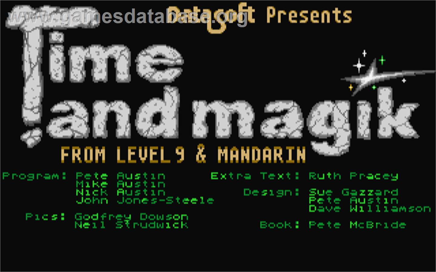 Time and Magik: The Trilogy - Atari ST - Artwork - Title Screen