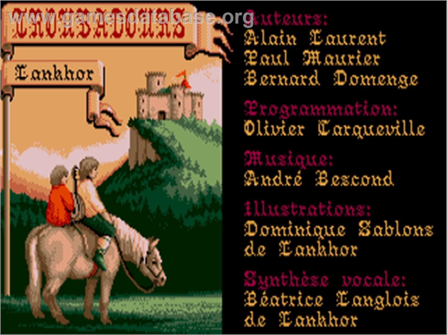 Troubadours - Atari ST - Artwork - Title Screen