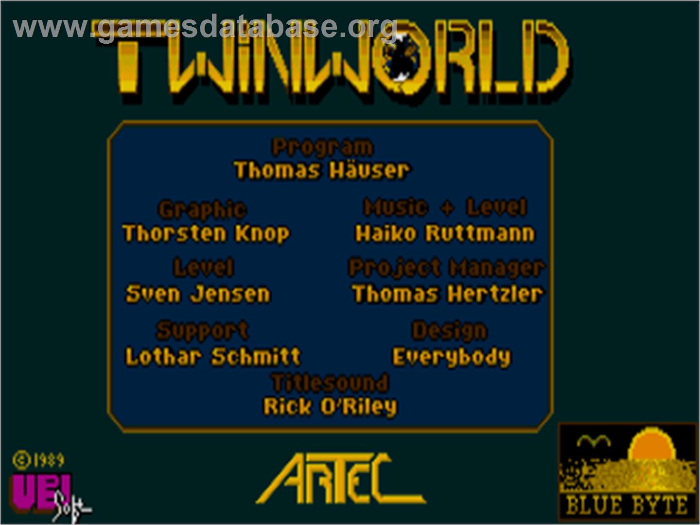 TwinWorld - Atari ST - Artwork - Title Screen