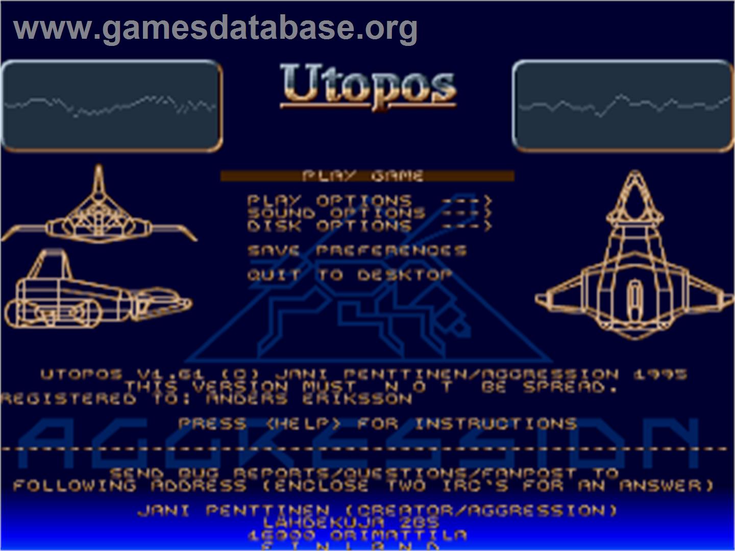 Utopos - Atari ST - Artwork - Title Screen