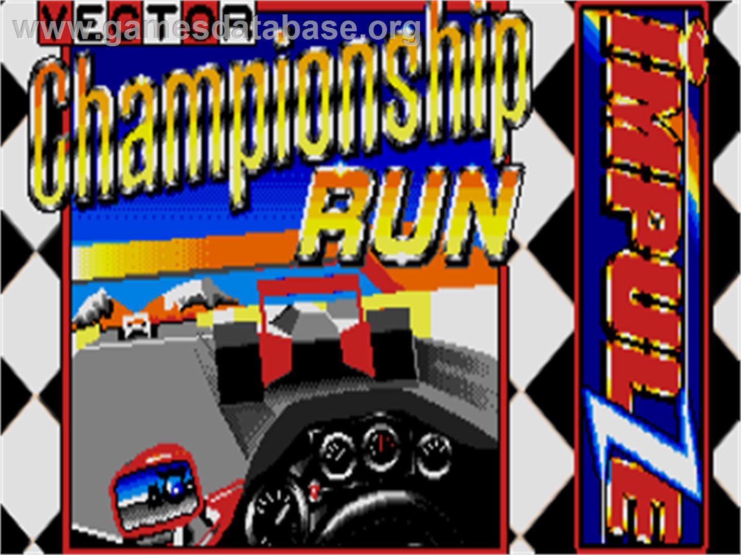Vector Championship Run - Atari ST - Artwork - Title Screen