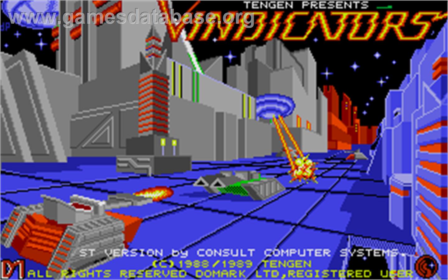 Vindicators - Atari ST - Artwork - Title Screen