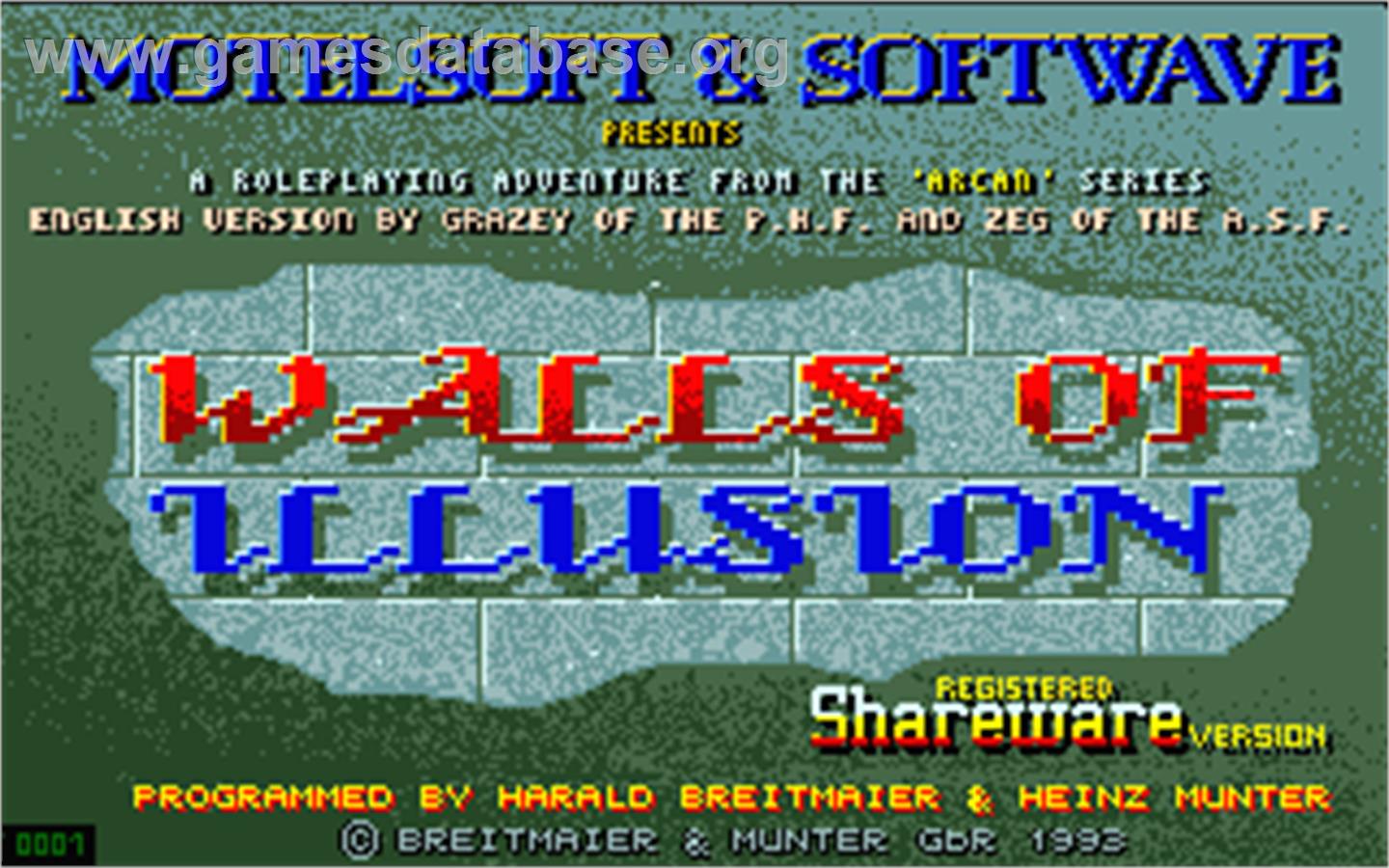 Walls of Illusion - Atari ST - Artwork - Title Screen