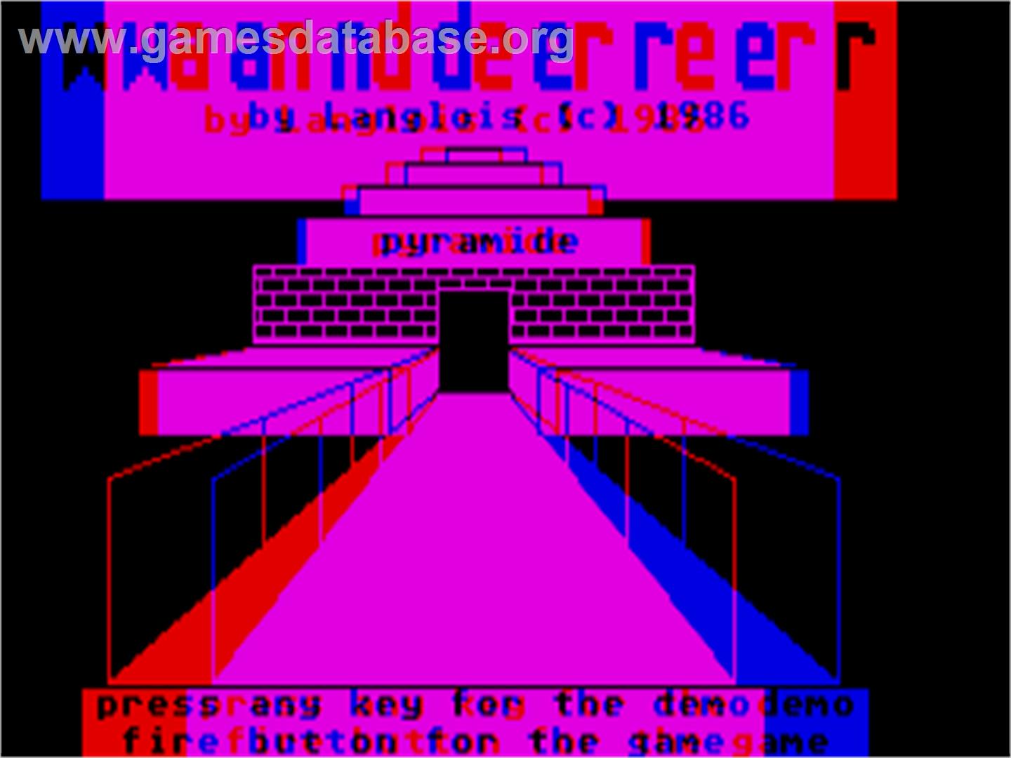 Wanderer 3D - Atari ST - Artwork - Title Screen