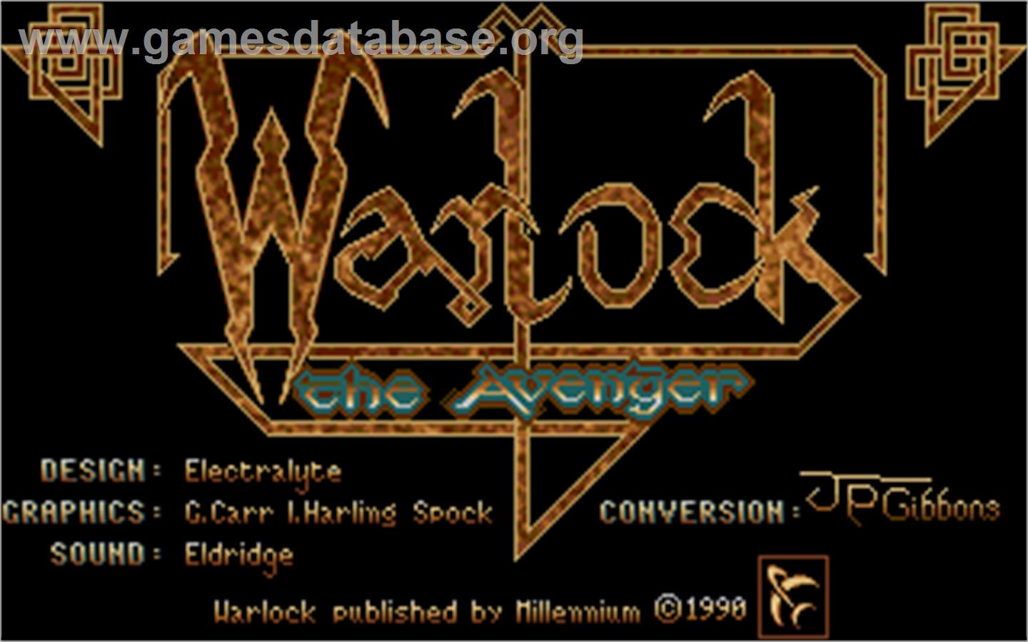 Warlock: The Avenger - Atari ST - Artwork - Title Screen